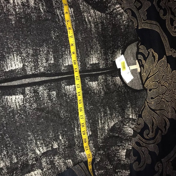 Eileen Fisher Fine Organic Linen Crepe Knit BLACK BONE Cardigan Large $298 NWT - Picture 3 of 7